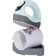 HTVRONT Mini Heat Press 3, Heat Press Machine for T Shirts Shoes Hats and Small HTV Vinyl Projects(Bubble Blue)